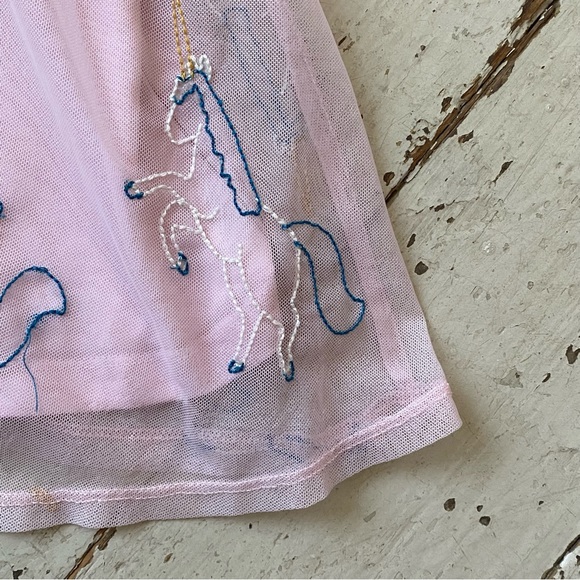Hanna Andersson Pink Tulle Embroidered Unicorn Dress - Picture 5 of 14